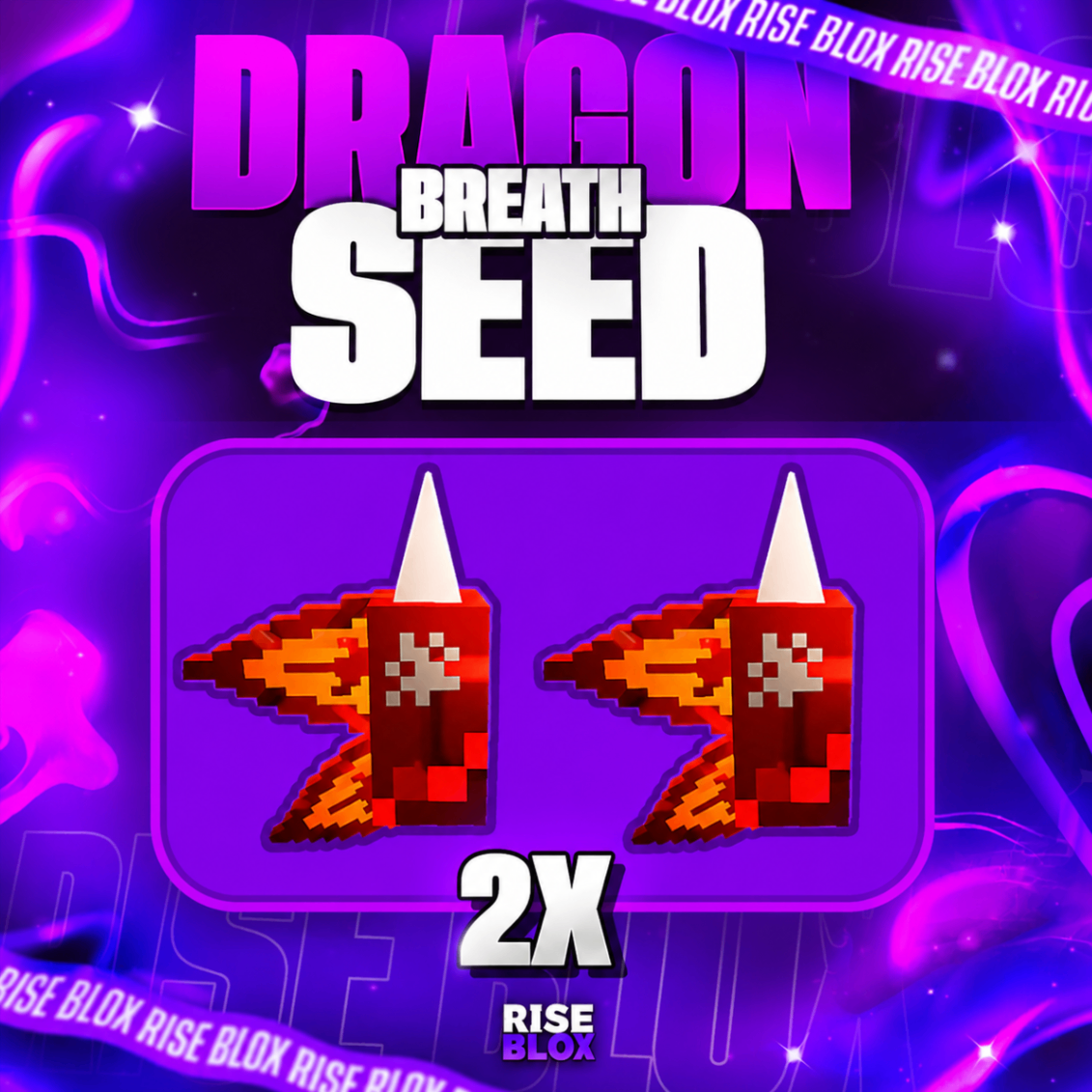🐲 2x DRAGON BREATH SEED - 2x UNIDADE