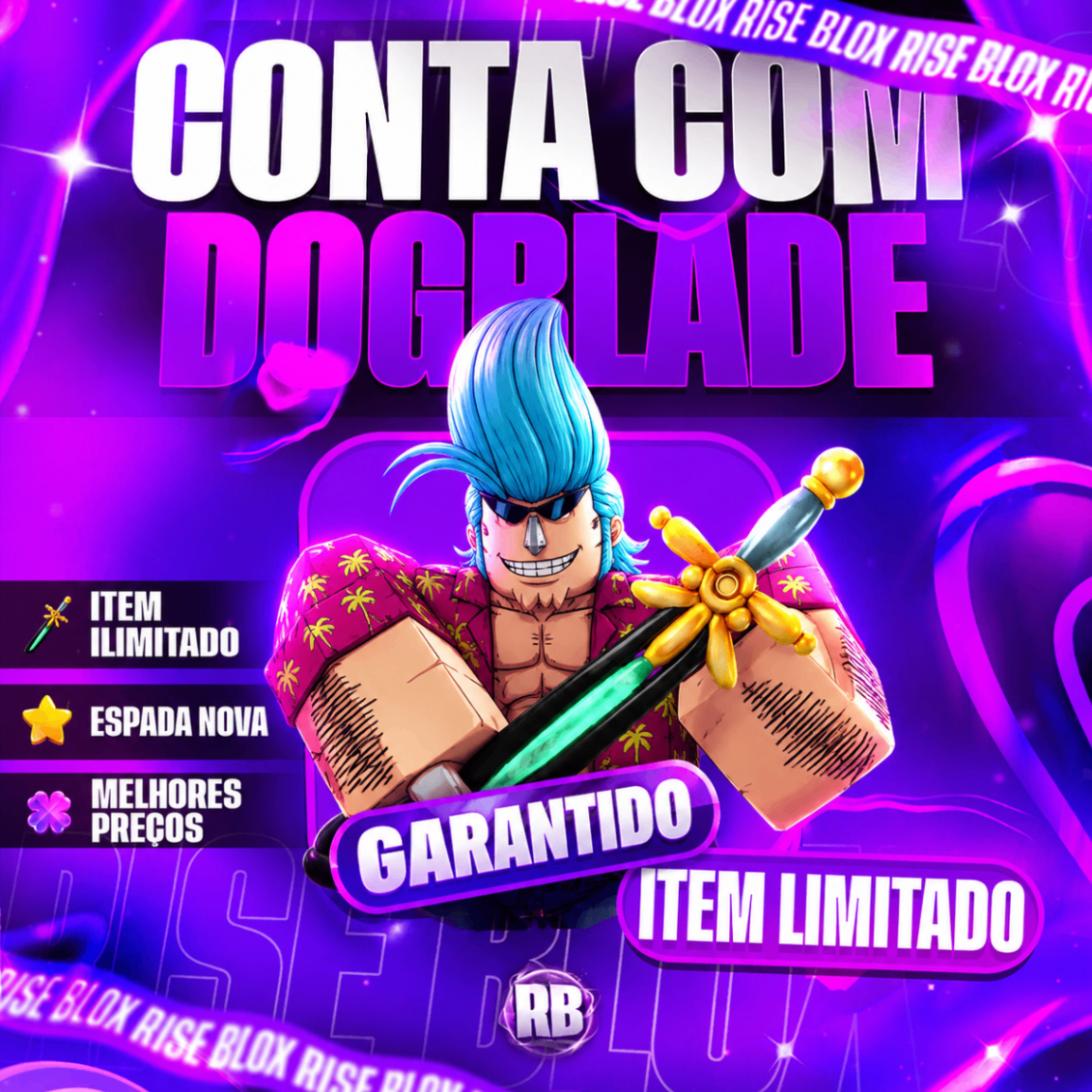 ⚔️ DOGBLADE GARANTIDO + KITSUNE (ITEM LIMITADO)