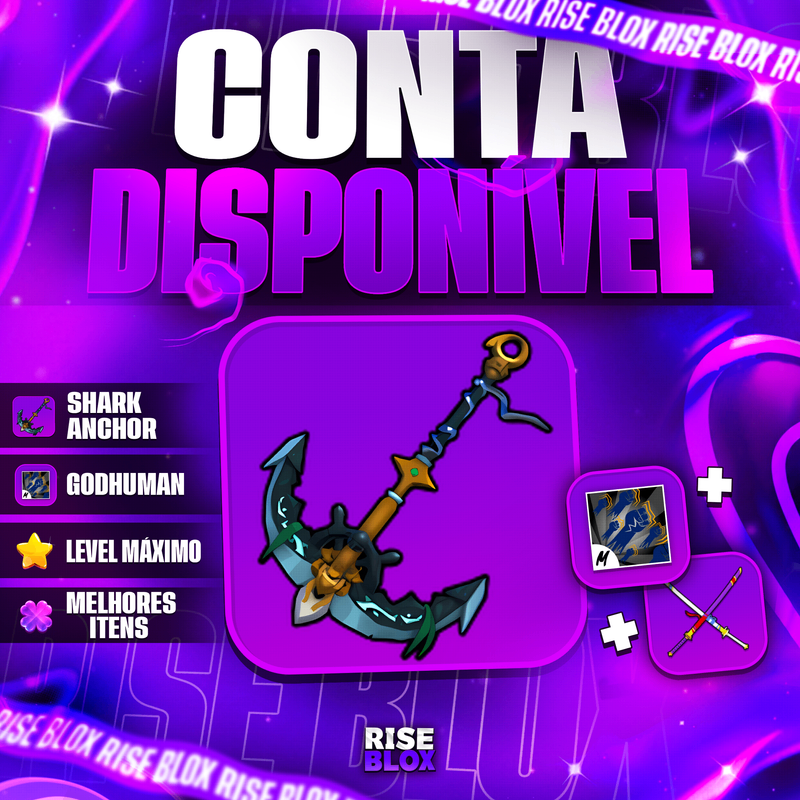 ⚓ SHARK ANCOR + GOD HUMAN + CDK + LEVEL 2800 TUDO GARANTIDO