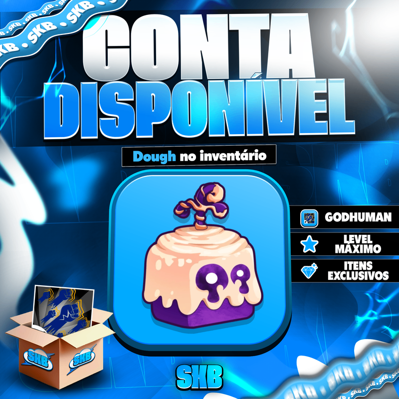 🍩DOUGH NO INVENTÁRIO + GOD HUMAN + LEVEL MAX (2800)