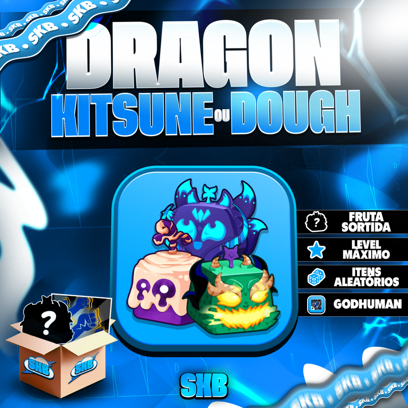 🐲🦊🍩 DRAGON, KITSUNE OU DOUGH NO INVENTÁRIO + GODHUMAN + LEVEL MÁX